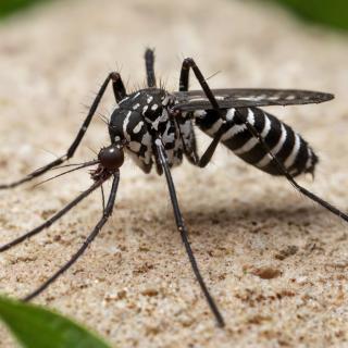 Asiatische Tigermücke Abbildung der asiatischen Tigermücke